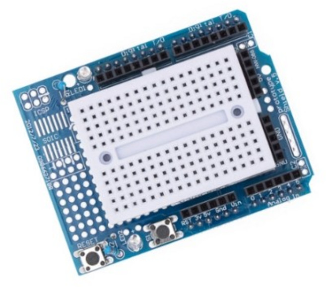아두이노 호환 우노 프로토쉴드 확장보드 UNO R3 - 브레드보드 포함, 1개