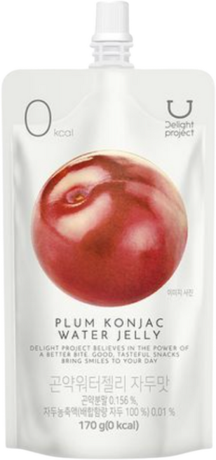 딜라이트 프로젝트 곤약워터젤리 자두맛, 8개, 170g