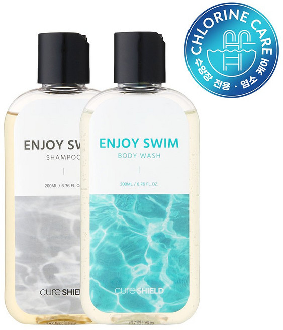 인조이스윔 수영 샴푸 바디워시 염소제거 수영장 클렌저 세트, 1세트