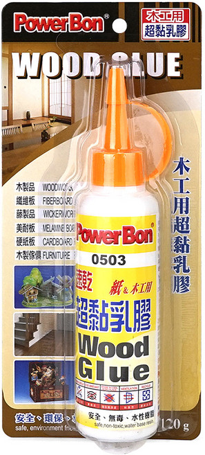 Power Bon 木工用超黏乳膠 120g, 1個