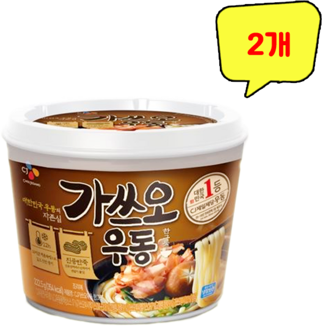 (무료배송) CJ 가쓰오 우동 222.5g, 2개