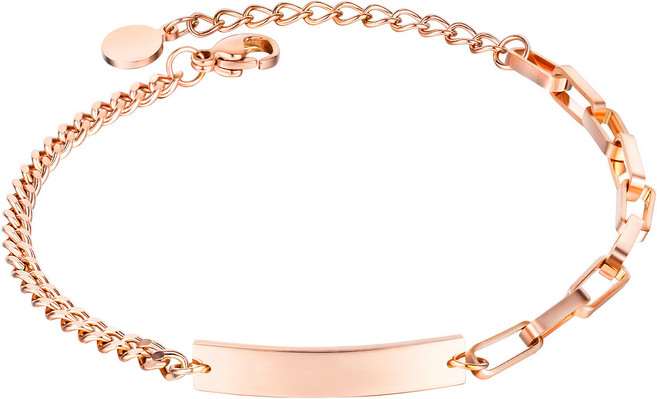 YANGTA 여성 14k 도금 클립 볼드 스퀘어 큐빅 팔찌