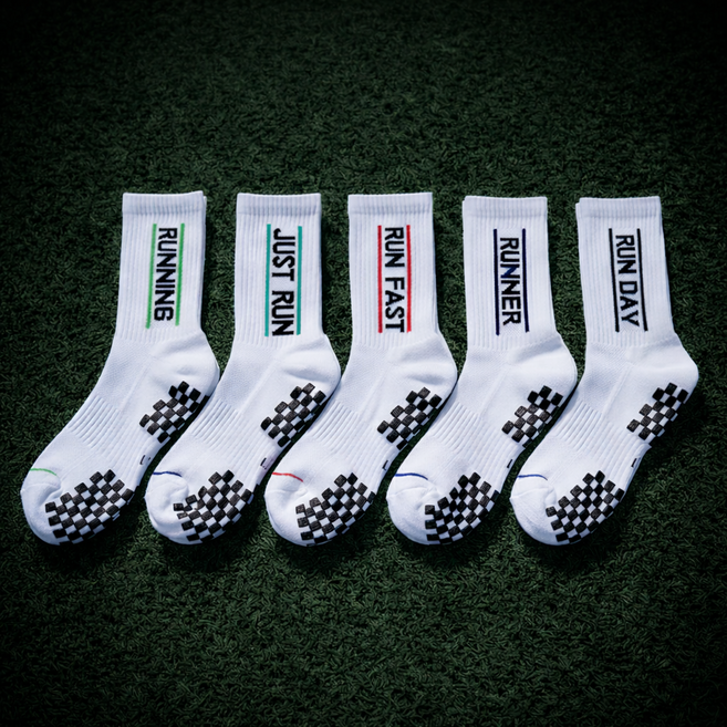 남성 러닝 장목 양말 런닝 스포츠 마라톤 이중 쿠션