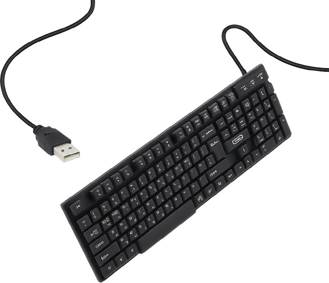 USB 유선 키보드 사무용 PC방 학교 멤브레인 인체공학 저소음 키보드 높이조절 숫자키패드 컴퓨터 노트북용, 기타, 상품상세페이지 참조