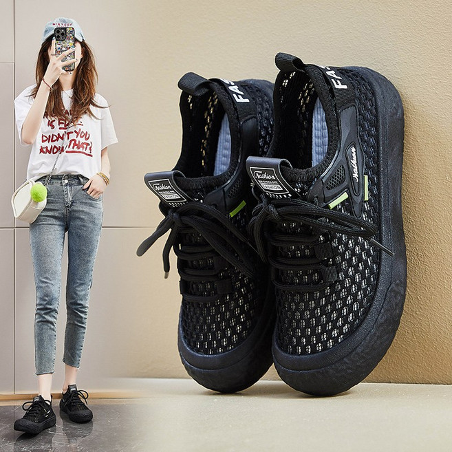 여성 통기성 메쉬 스니커즈 가벼운 캐주얼 발편한 운동화