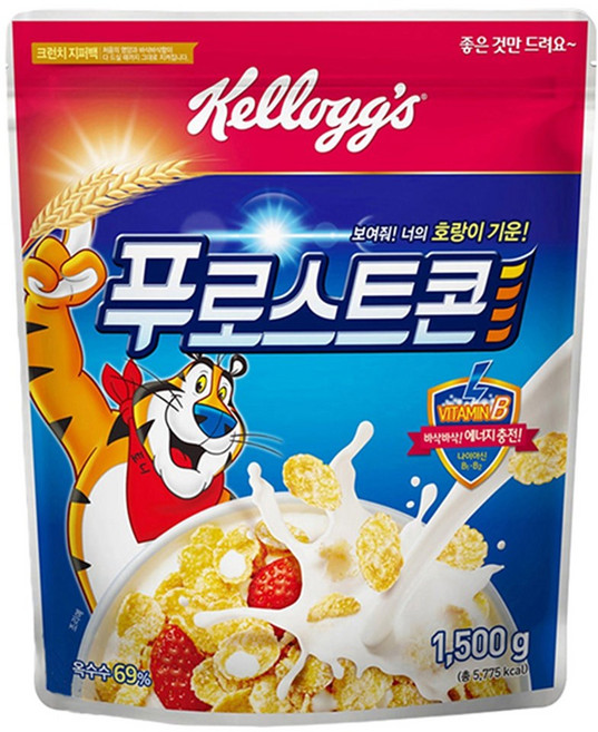 켈로그 푸로스트 콘 시리얼, 1개, 1.5kg