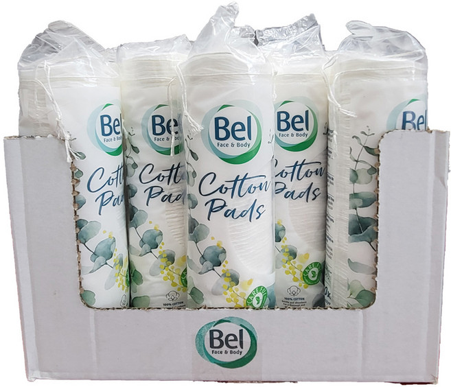Bel face&body 코튼 라운드 패드 화장솜80 한박스(80X23), 1개, 1840매입