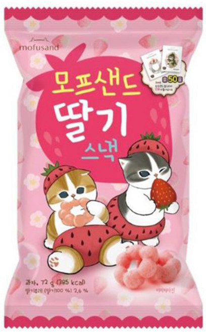 모프샌드 딸기스낵, 5개, 72g