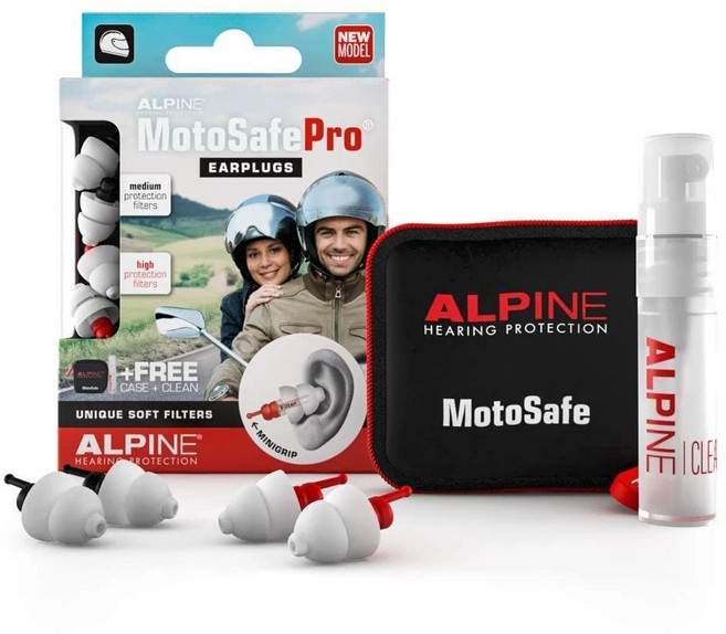Alpine MOTOSAFE TOUR 抗噪耳塞, 1個, 1雙, Alpine Motosafe Pro