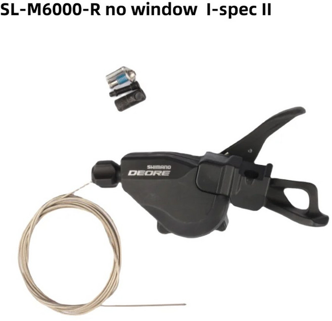 시마노 데오레 M6000 시프터 레버 우측 10단 블랙 윈도우 /미 I-spec II SL 산악자전거용, 04 R 10s NO I-spec II, 1개