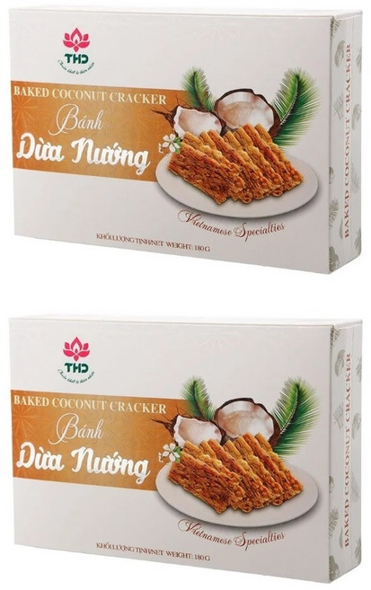 THD 베트남 코코넛 케이크 과자, 2박스, 180g