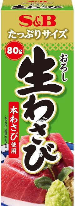 S&B 생 와사비 일본와사비 튜브와사비 고추냉이, 1개, 80g