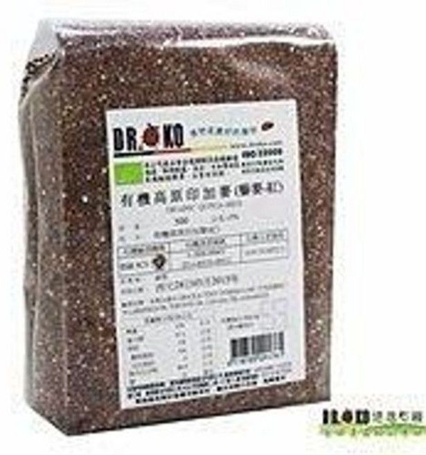 DR.OKO 有機高原印加麥 (紅藜麥) 500g, 1個