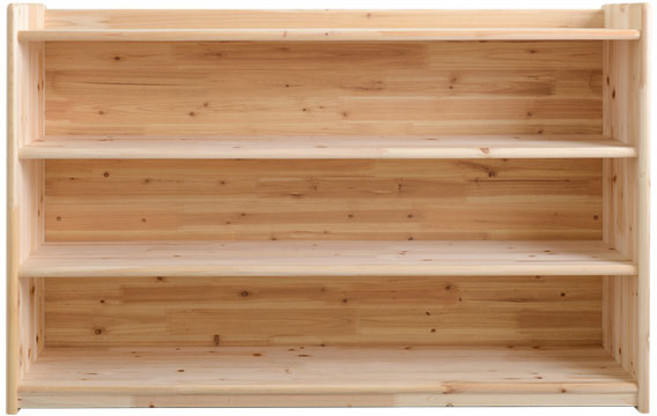 우드웰 삼나무 3단 교구장 막힘 높은형 WG-57, 원목 삼나무