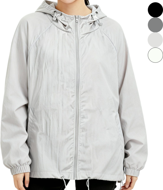 벨에라 남녀공용 빅사이즈 초경량 자외선차단 후드 집업 바람막이