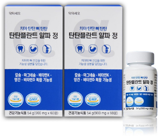 닥터세오 치아 탄탄 탄탄플란트 알파 정, 2개, 60정
