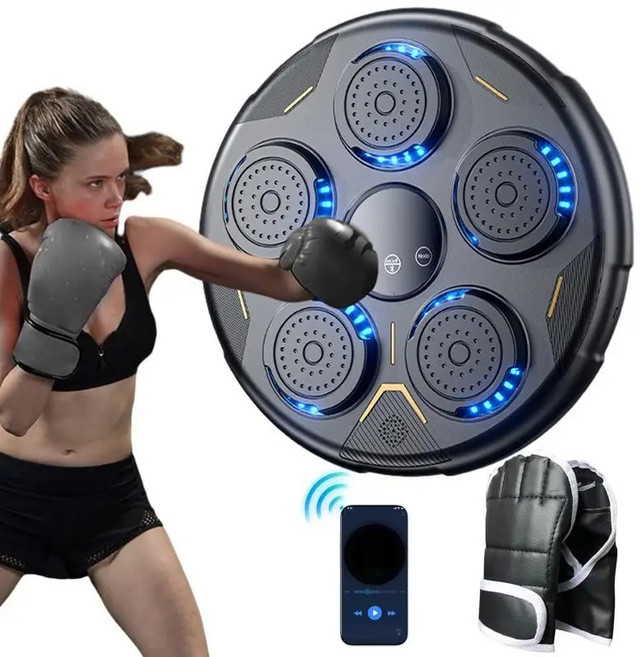 가정 복싱 타겟 벽 마운트 머신 조명 체력 향상 운동 장비 침실 발코니 게임 룸