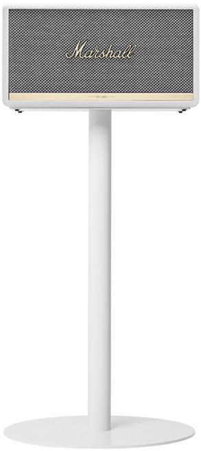 마블홀릭 마샬 스피커 스탠드 3 2 1 거치대 받침대 고급 원형, 화이트 + 3m 케이블 화이트, 스탠모어