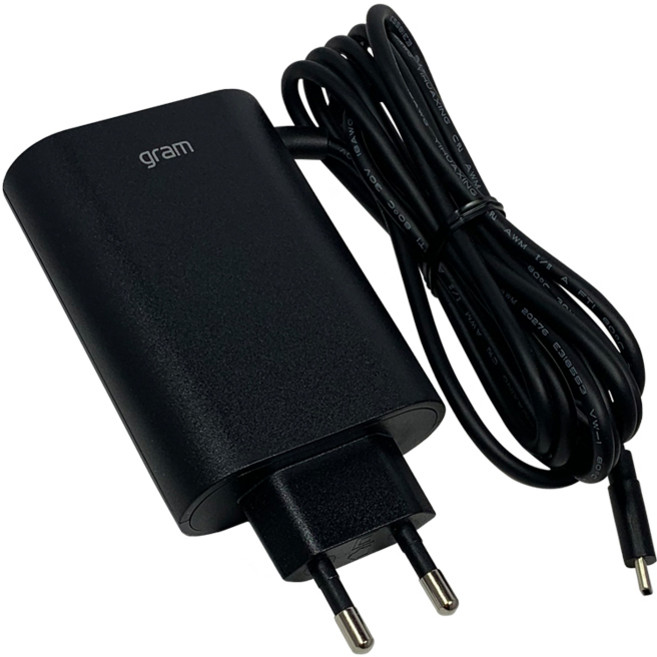 LG 그램 15ZG90S 16ZG90S 16TG90SP 노트북 정품 전원 어댑터 충전기 USB-C PD 65W, 블랙, 1개