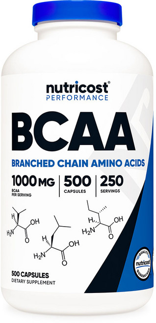 뉴트리코스트 BCAA 1g 캡슐 글루텐 프리, 500정, 1개