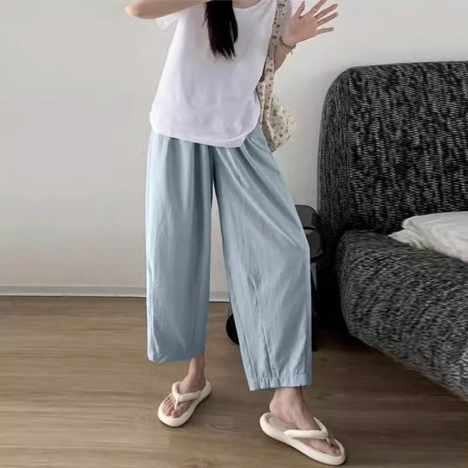 임산부 바지 봄 가을 여자 캐주얼 코디 하이웨스트 바지 임부 여름 얇은 와이드 팬츠 WMY