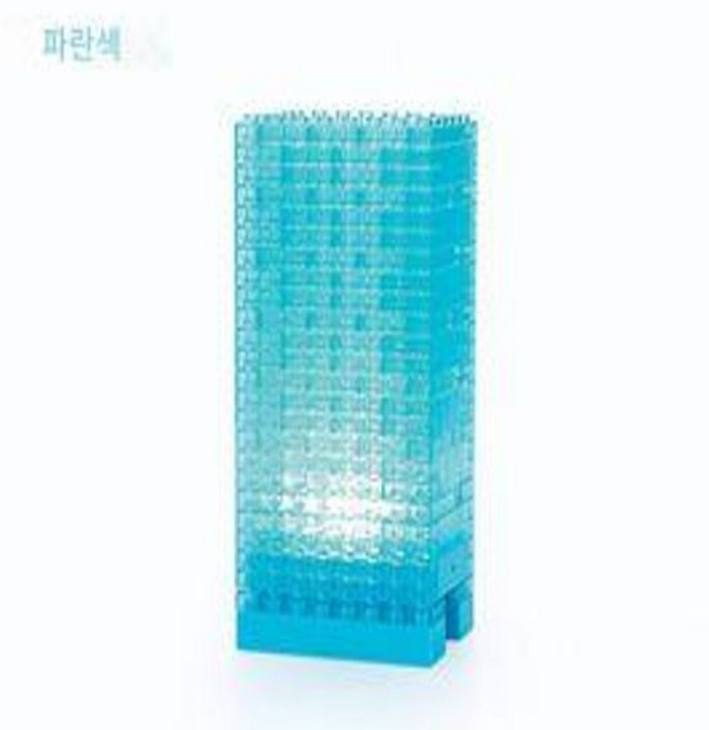 전기 젠가 LED 보드 게임 전류 흐르는 파티 장난감, 1개, 블루