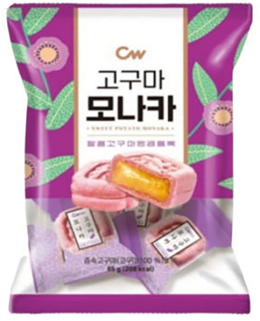 청우 고구마 모나카 5p, 65g, 12개