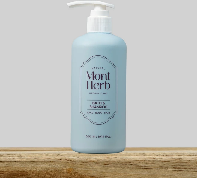 몽뜨허브 아토 바스 앤 샴푸 300ml 약산성 아기 초등학생 성인 아토 바디워시 샴푸, 1세트 - 쿠팡