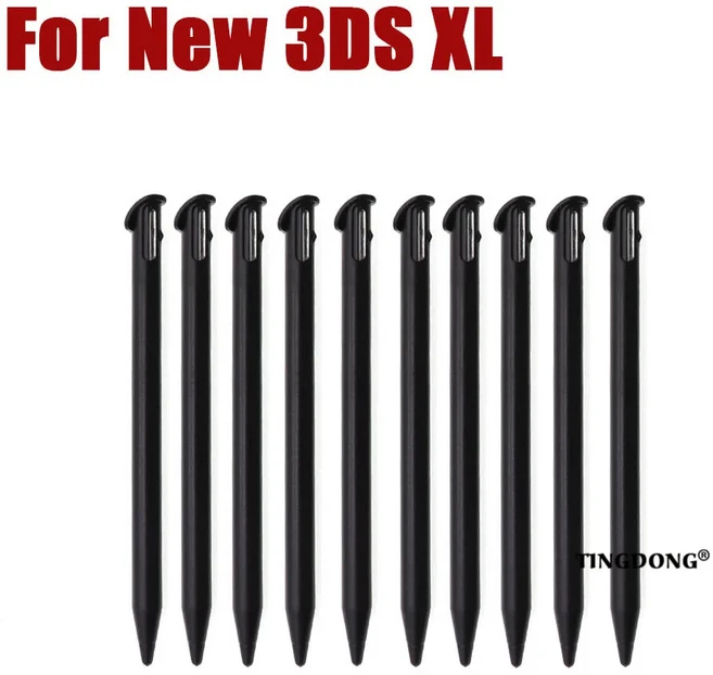 블랙 플라스틱 스타일러스 터치 스크린 금속 텔레스코픽 펜 닌텐도 3DS XL LL용 2DS LL NDSL 용 10, 08 For New 3DS XL