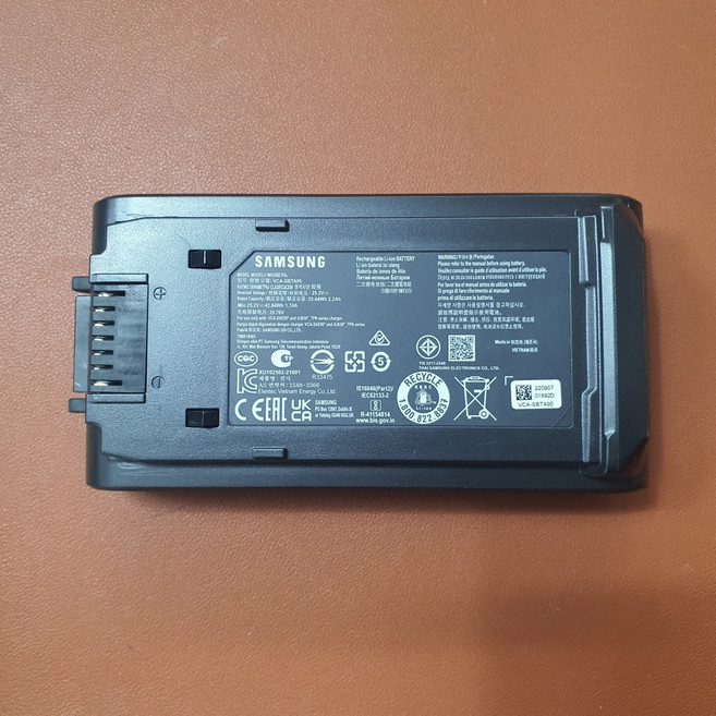 삼성제트비스포크 무선청소기 부품 고용량리필새배터리25.2V VCA-SBTA95 그레이 LHWON0162, 1개