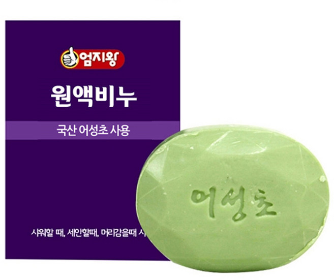 (주)미산약초농장 엄지왕 어성초원액비누(낱개) 100g
