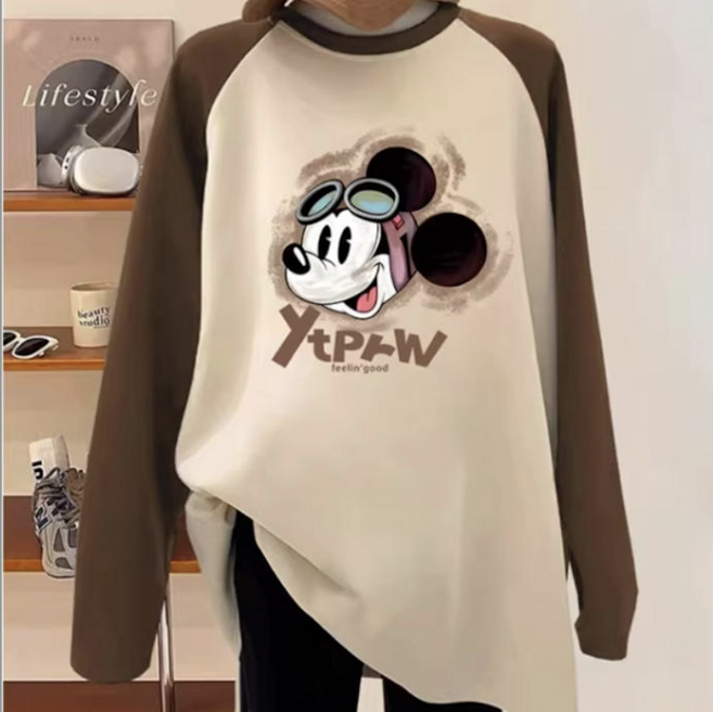 미셀즈픽 여성 데일리 캐릭터 나그랑 긴팔 티셔츠