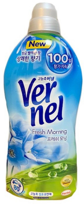 버넬 고농축 섬유유연제 프레쉬 모닝 본품, 1.8L, 3개