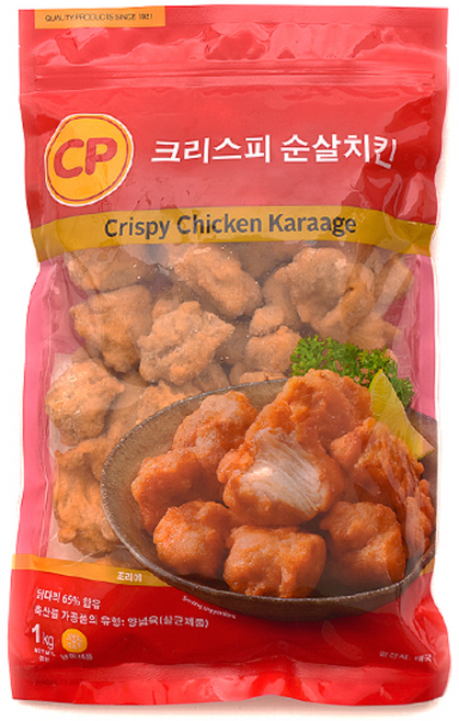 [CP]크리스피 순살 치킨 1kg 가라아게, 100개