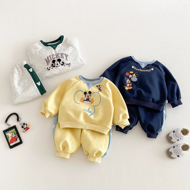 귀여운 남아 유아동 봄 가을 맨투맨 바지 상하세트 긴팔 외출복 캐주얼 등원룩 6개월 돌 아기옷 선물