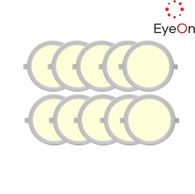 아이온 AS2년 6인치 다운라이트 20W 아주밝음 벌레방지 방습 플리커프리 매입등 매립, 주백색(아이보리색), 10개