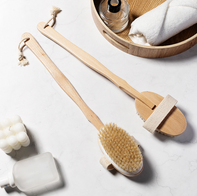 카이자 분리형 목욕솔 돈모 바디브러쉬, 천원돈모 타원형 바디브러쉬, 1개, 1개입