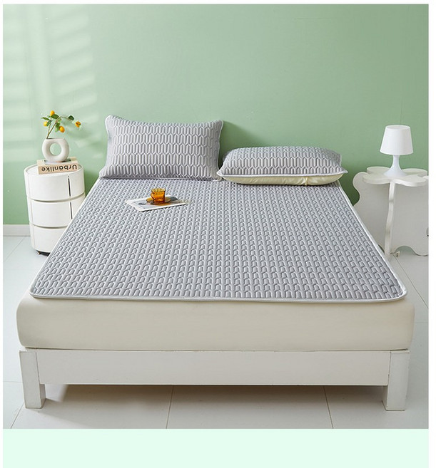천연 라텍스 매트리스 여름 냉감 패드 차가운 침대 쿨매트 하이클래스 그레이