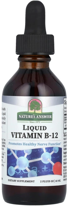 Nature's Answer 액상 비타민B-12 1 000mcg 60ml(2fl oz) Answer (네이처스 앤서), 1개, 60ml - 쿠팡