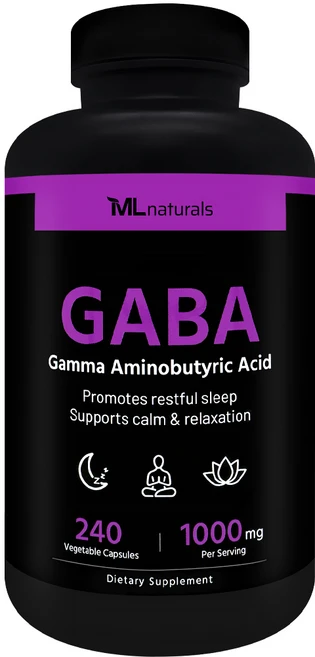 [미국빠른직구] 신제품 마이라이프 내추럴스 가바 1000mg, 1개, 240정 - 쿠팡