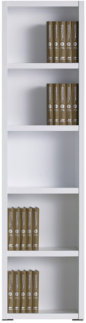 예뫼솔 2000시스템책장 5단-400-500-600-800-1000-1200사이즈 수납선택 책장 책꽂이 수납장 진열장, 5단-0500책장-화이트, 5단