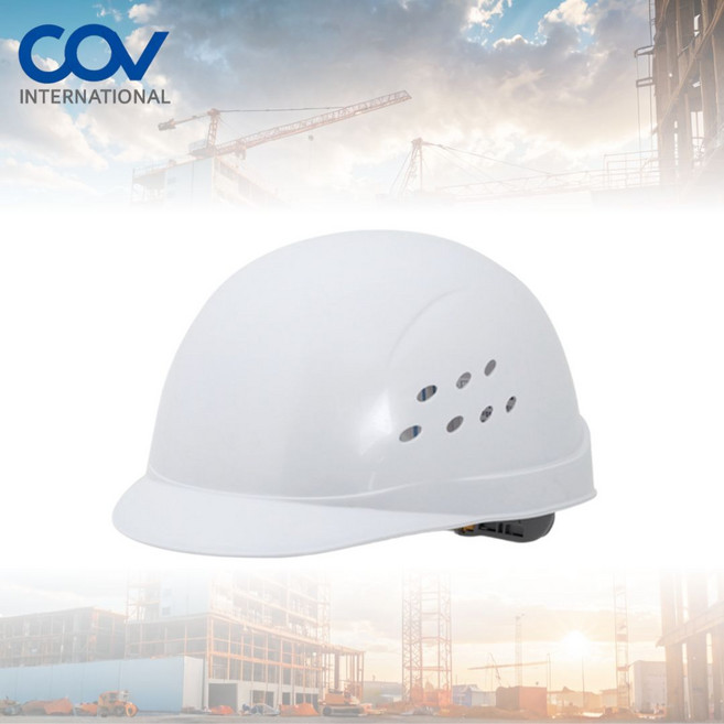 조립 제조 통풍구멍 여름 경작업 안전모 근로자 노가다 산업현장 머리보호, 백색, 1개