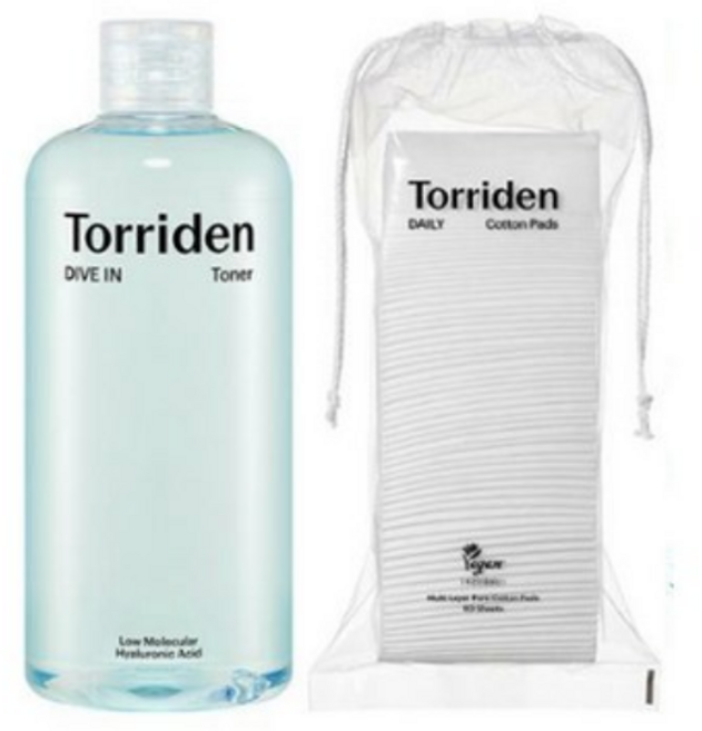 토리든 다이브인 저분자 히알루론산 토너 500ml +화장솜 60매, 1개