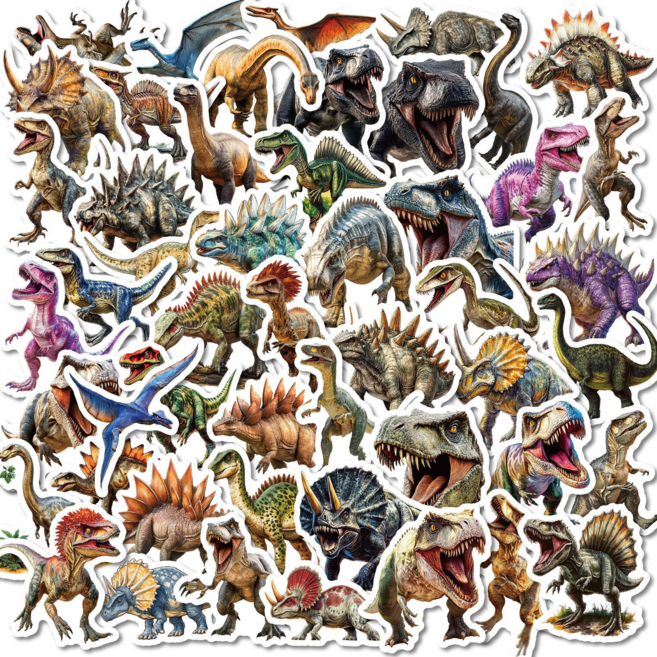 공룡 스티커 세트 모음, 50장 공룡 스티커A, 1세트, 공룡A 50장