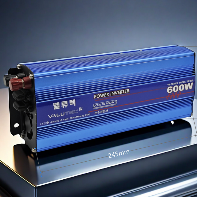 벨류텍 고효율95% 검증된 순수정현파 인버터 300W~1000W, 1개, VIP 300W 12V
