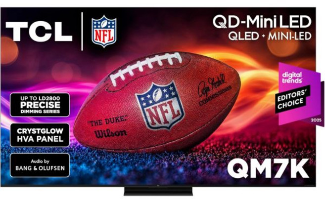 TCL QM6K 85인치 QD-미니LED QLED 4K UHD 구글 스마트TV 2025년형 85QM6K 144Hz 288Hz 게이밍 온쿄오디오 돌비애트모스