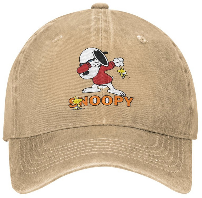 남성 여성 스누피 수면 땅콩 모자 모자를 쓰고 있죠 야구 캐주얼 스냅 백 조절 가능, M, 9