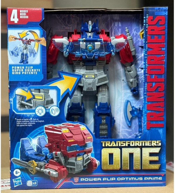 Hasbro 孩之寶 變形金剛 電影ONE Power Flip 動能翻轉柯博文 聲光變形機器人, 1個