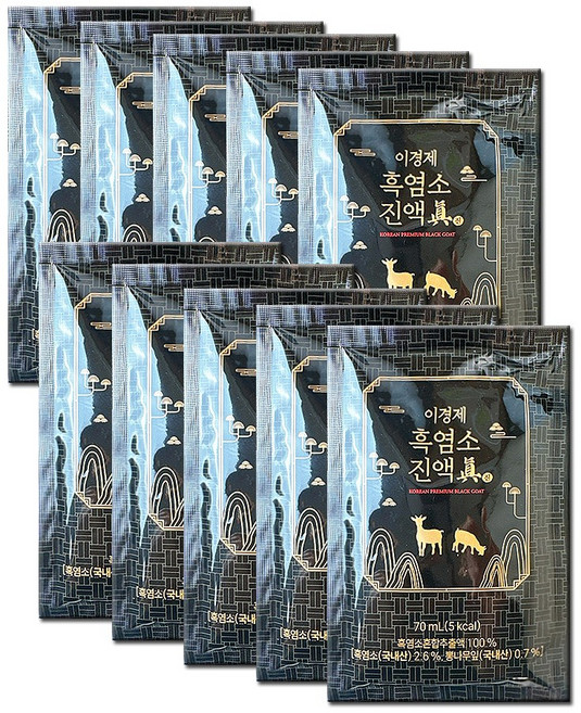 이경제 흑염소진액진, 10개, 70ml