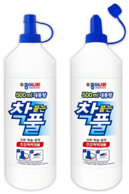 종이나라 착풀 500ml 대용량 착붙는 풀, 착붙는풀(500ml), 1개